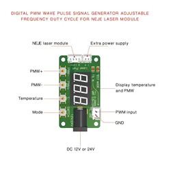 NEJE Temperature Test Board TTL Manual PWM Control Tester for Laser Engraver Module Adjust Power with cable