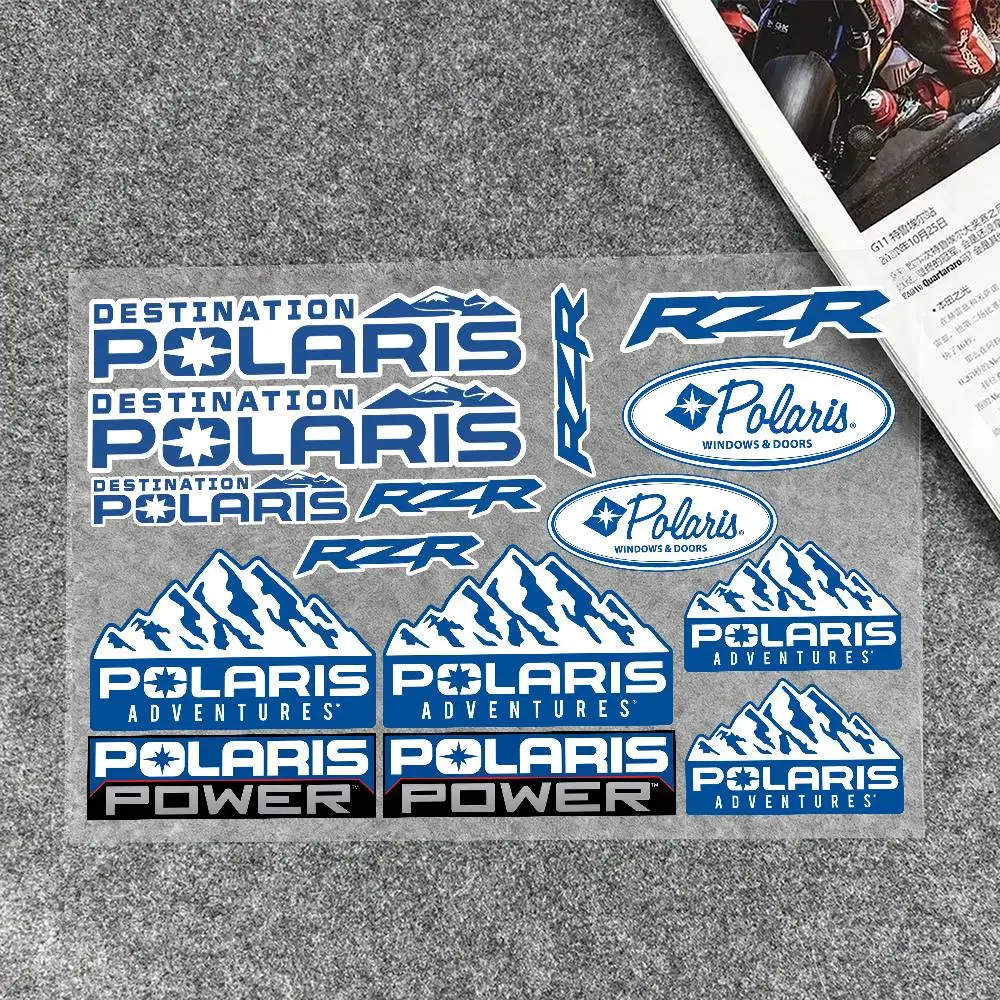 

For P-Polaris Stickers Moto Sticker Auto Body Bumper Windows Motorcycle Laptop Walls Vinyl Decal Car Tuning Accessories