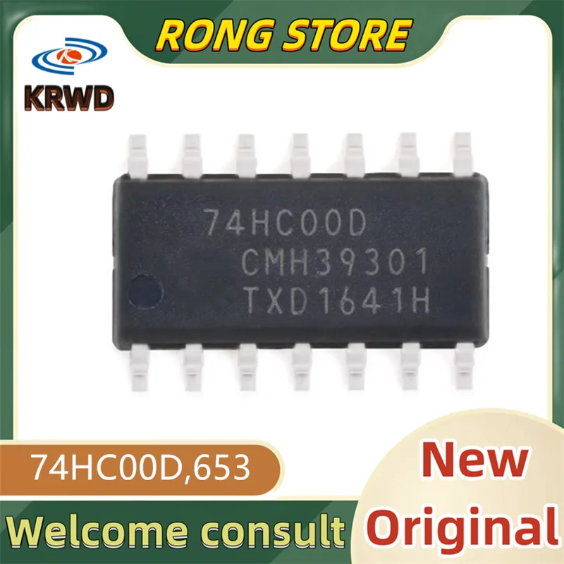 30PCS 74HC00D New and Original 74HC00D,653 74HC00 HC00D