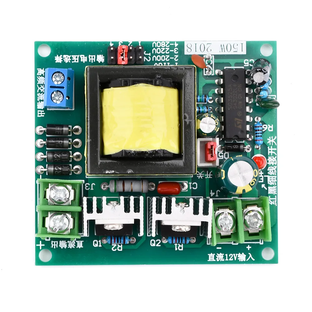 Voktta 150W Inverter DC 12V to 110V 220V High-power Household Battery Inverter Converter Step-up Board Module Transformer Board