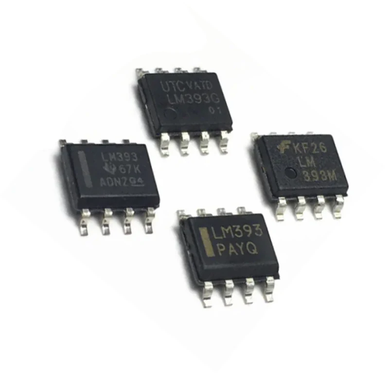 10 Pieces LM393DR LM393DR2G LM393DT LM393G LM393M LM393MX G-S08-R SMT SOP8 New Original