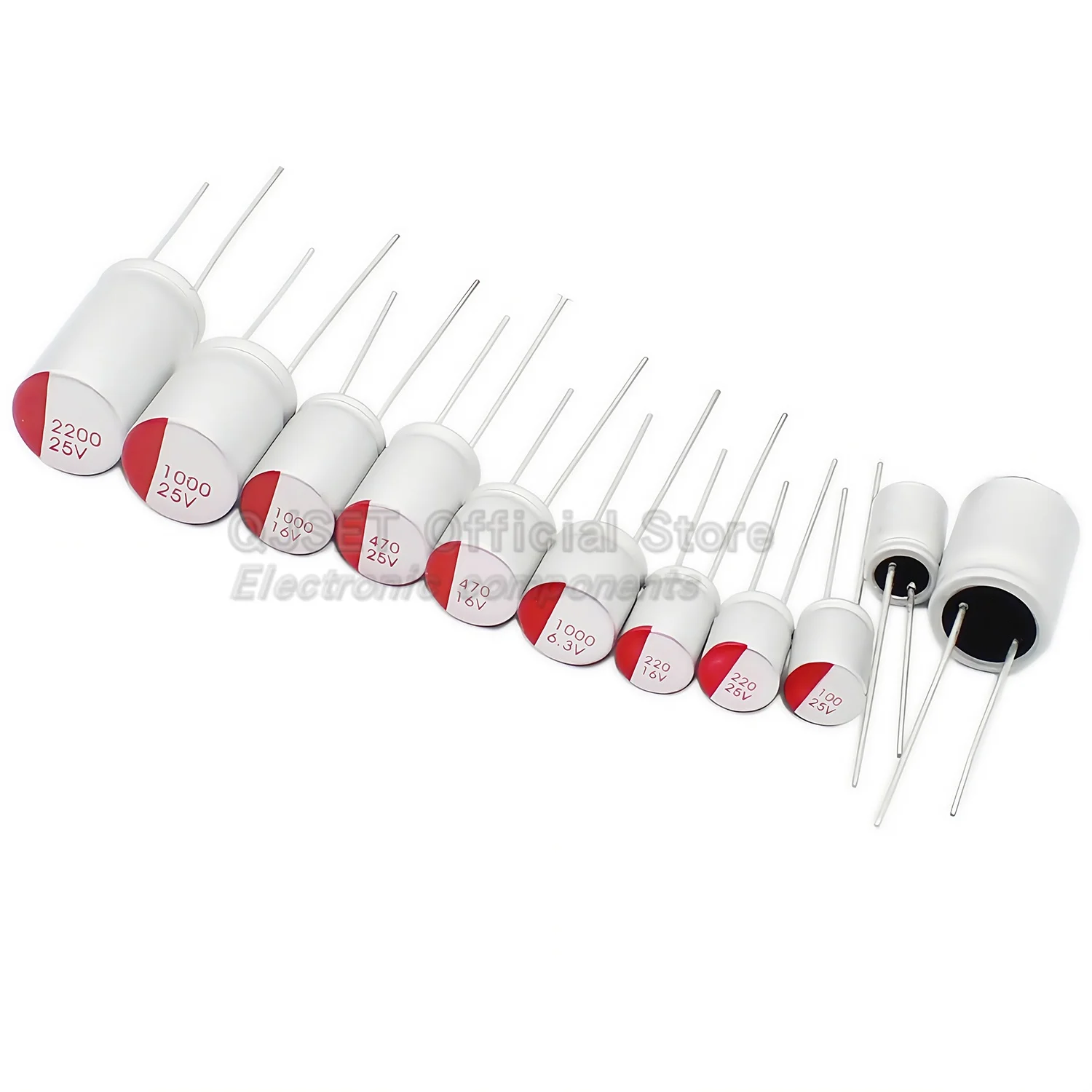 10 stks DIP Vaste Condensatoren 6.3 V 10 V 16 V 25 V 35 V 35 V 50 v 63 V 100 V 47 uf 100 uf/220/470/560/680/1000/2200 uf Elektrolytische Condensatoren