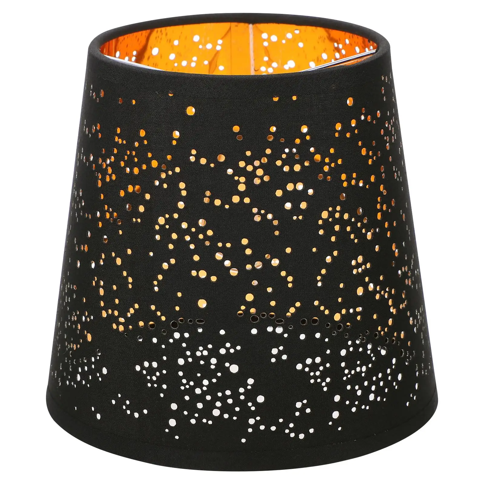 

Cloth Lamp Chandelier Cover Black Outer Gold Inner Clip-on Dust Proof Lighting Decor Home Bedroom Warm Atmosphere