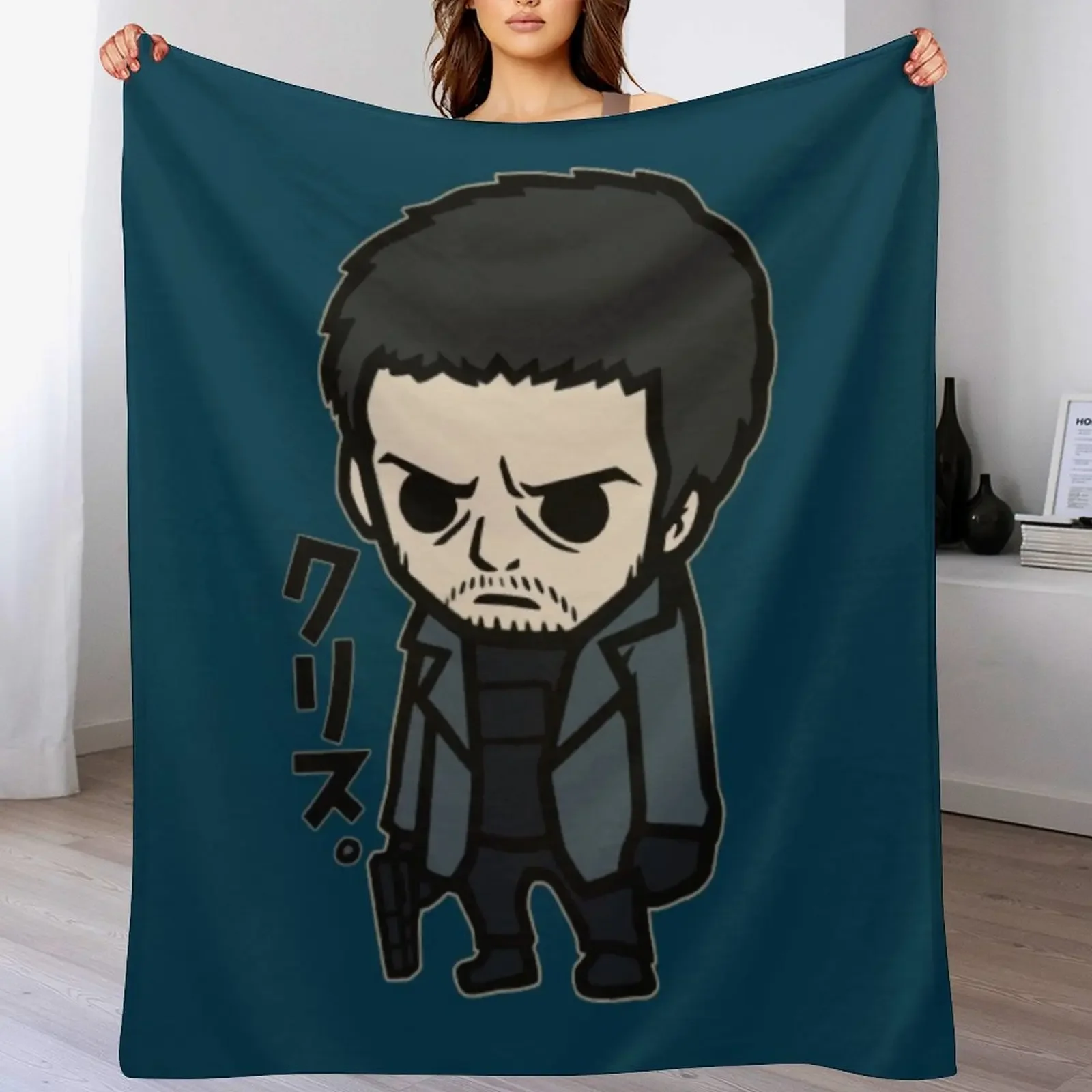 New Village Mad Chris Throw Blanket Cozy Napping Blanket Gift for Mom Dad