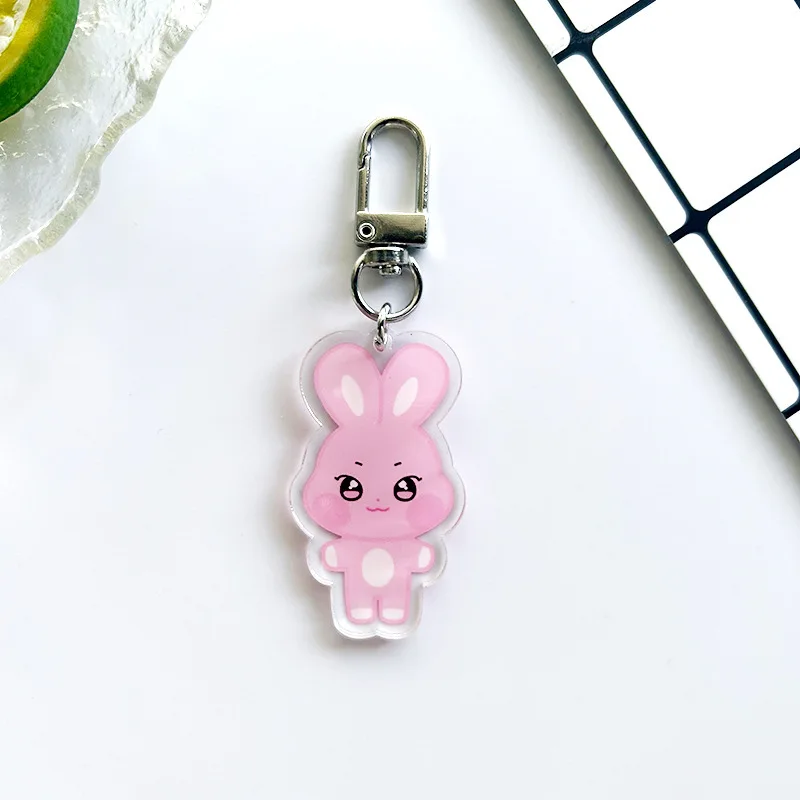 10CM Pop-up Store Puppe Schlüsselanhänger ANITEEZ Cartoon Niedlicher Plüsch Anhänger Schlüsselanhänger Tasche Zubehör Kpop Yunho Yeosang Fans Geschenke
