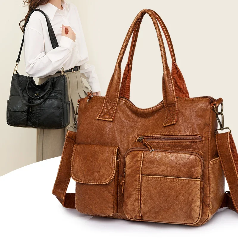 

2024New High Quality Women's Shoulder Bag Fashion Versatile Casual Style Crossbody Bag Large Capacity Commuter Shopping Handbag