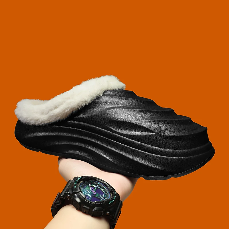 أحذية EVA Chef للرجال والنساء أحذية شتوية مخملية مضادة للانزلاق ومقاومة للزيوت ومريحة