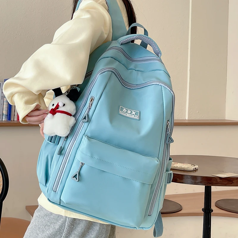 Hot Sale New Female Fashion Lady High Capacity  College Backpack Trendy Girls Laptop School Bags Cute Girl Travel Book Bag