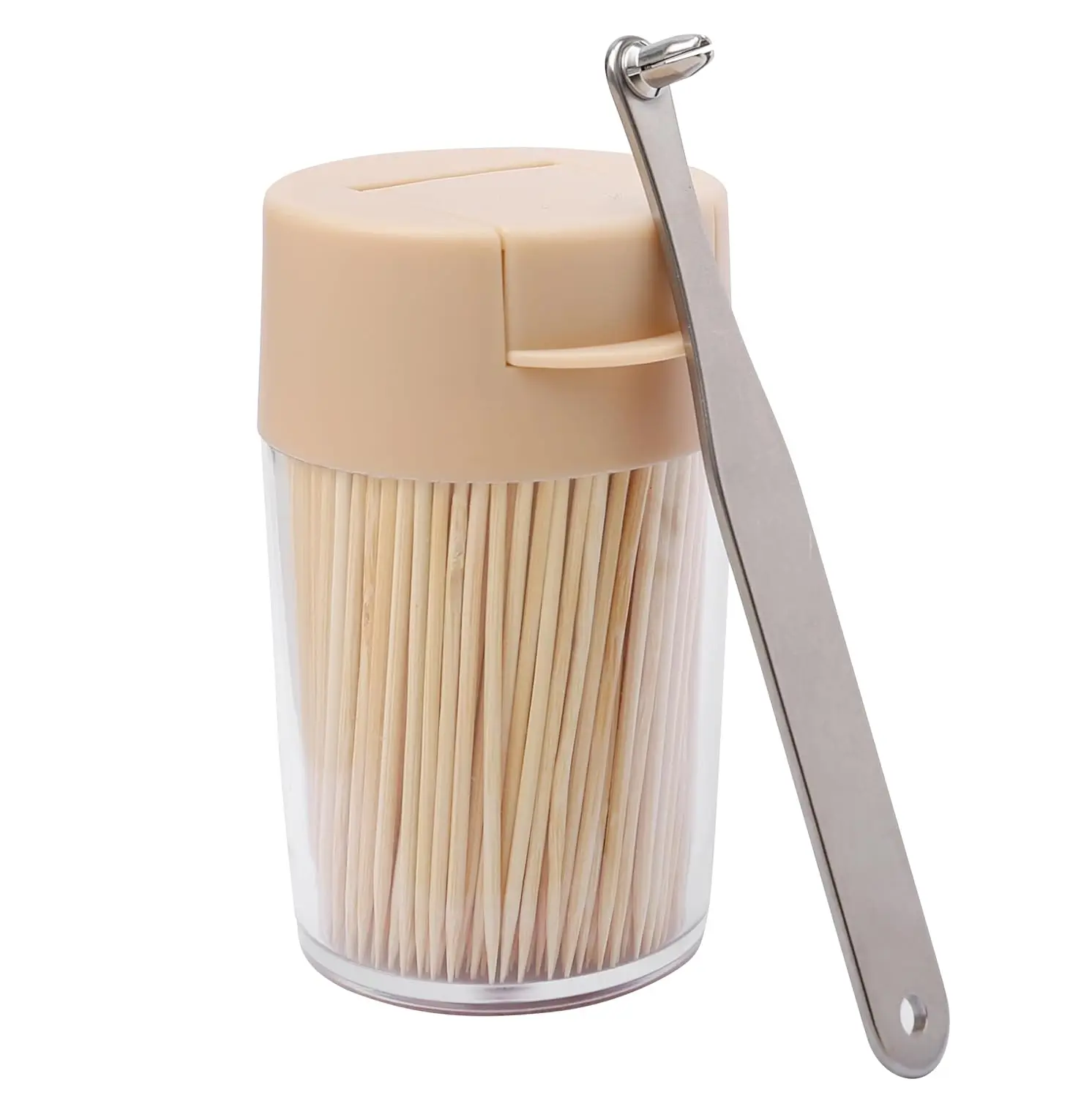 

Dental Pick for Teeth Cleaning and Gum Health, 500 Bamboo Toothpicks with Holder