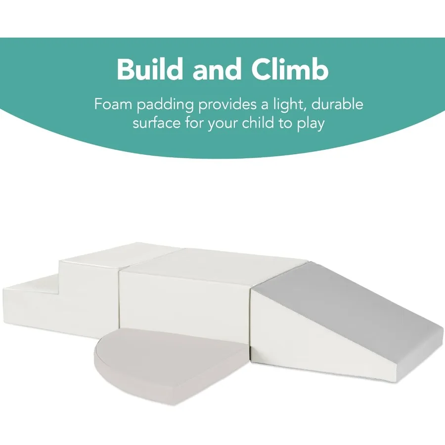 أفضل منتجات الاختيار مكونة من 4 قطع من كتل الرغوة الناعمة للتسلق والزحف وهياكل اللعب لتنمية الطفل والتنسيق بالألوان موتو #2