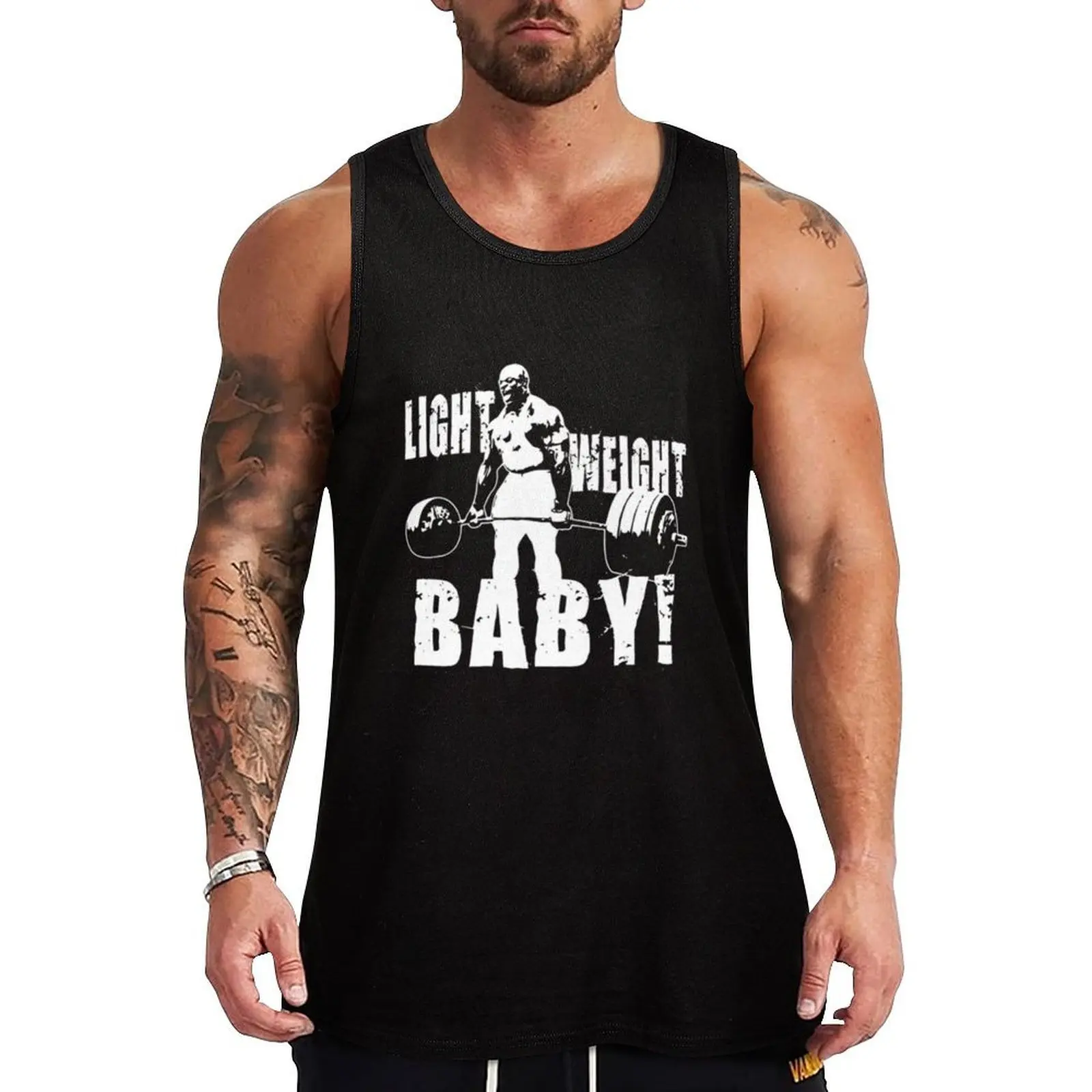 

ronnie coleman lightweight baby Tank Top Men's summer t-shirt Men's clothes anime gym
