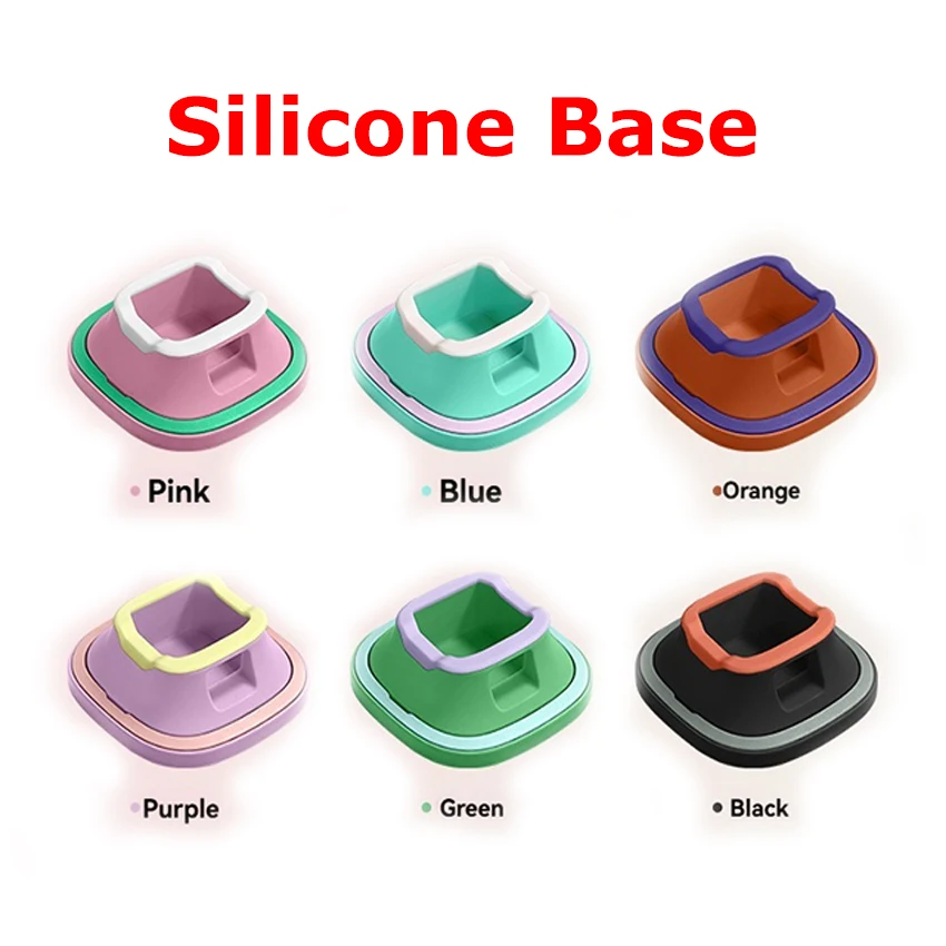 Silicone Mount Base for Pocket 4/3 Non-Slip Camera Stand with Extension Support Washable Nano Adhesive 6 Color Options