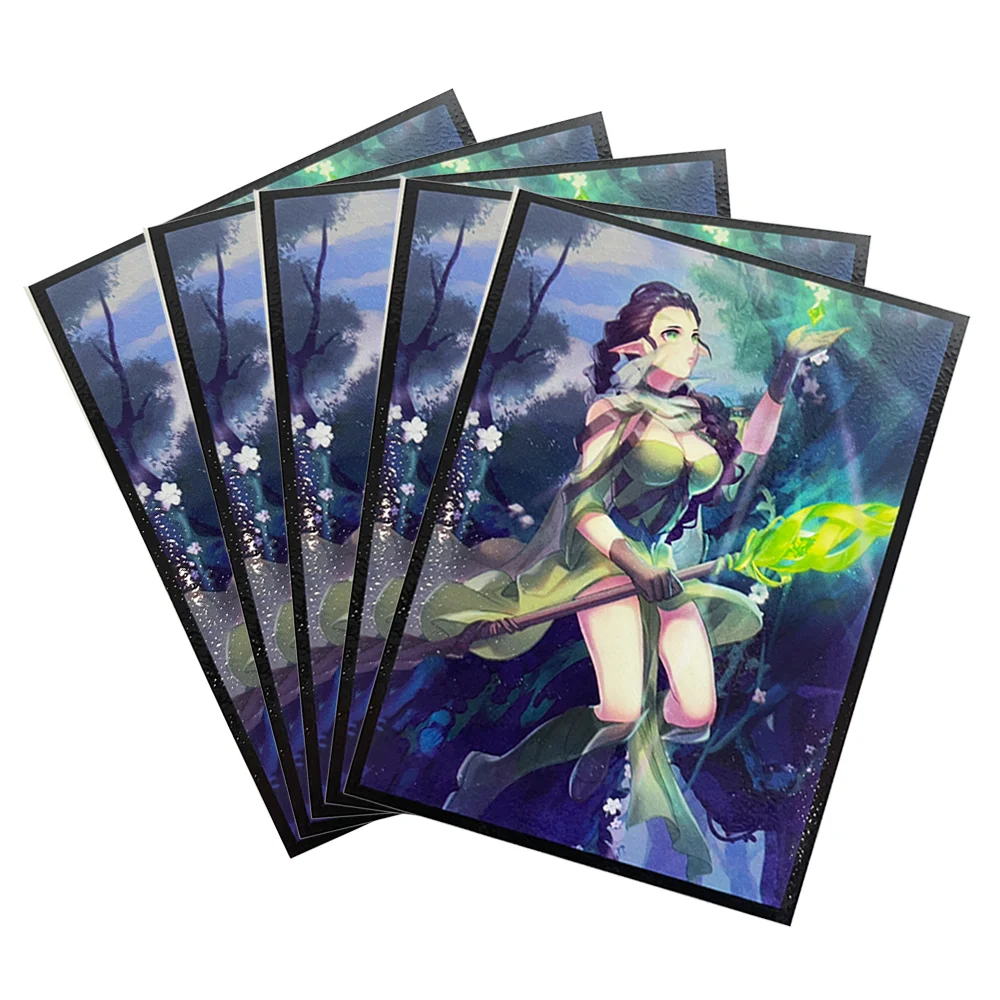 50 SZTUK 66x91mm Anime Karty Ochraniacze na Karty do PTCG / Karty Kolekcjonerskie / Ochraniacze na Karty do Gier Kolekcjonerskich, Wysokiej Jakości Karty Ochraniacze