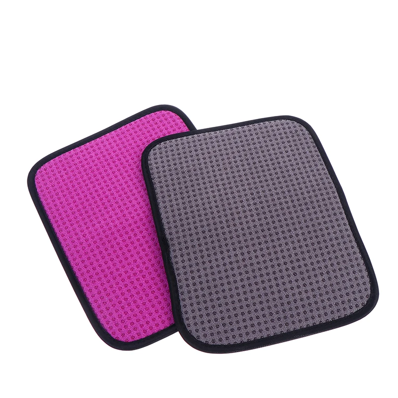 Reusable 25x20CM Bowling Ball Towel Polyester Nonslip Cleaning Pad Dust Remover for Indoor Games