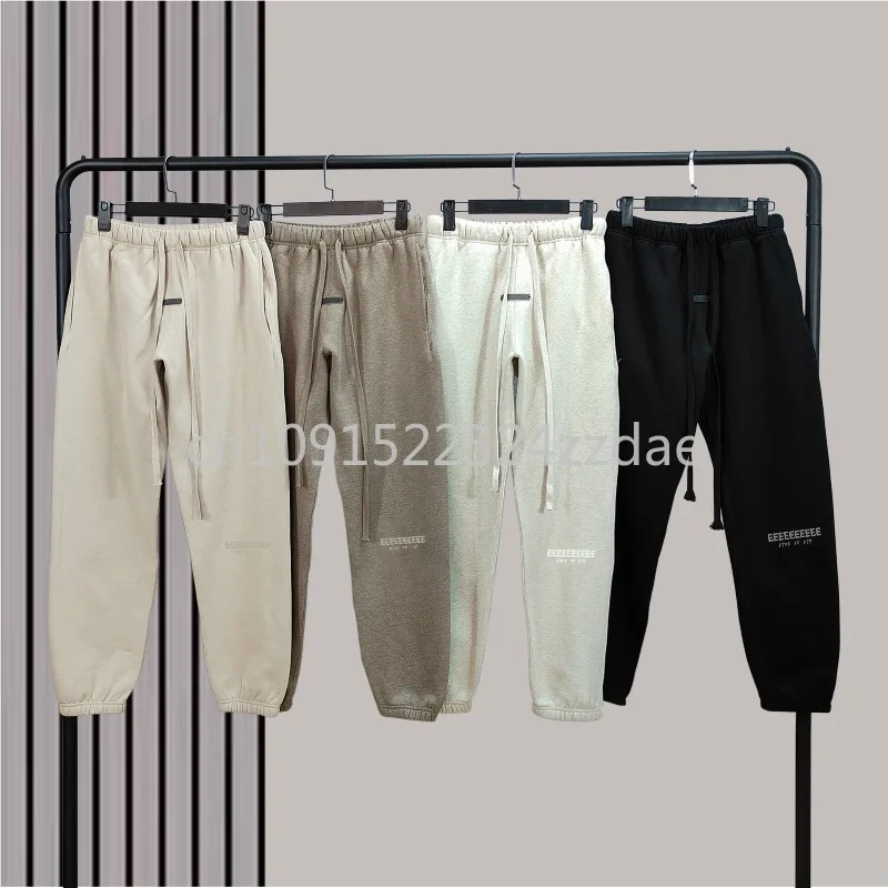 

FW25 Fashion Design Men's Sweatpants Metallic Texture Letter Logo Casual Pants Designer Brand Couple Loose Cotton Pants