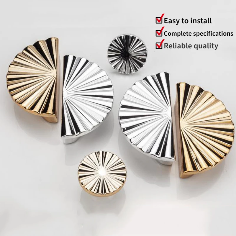 Cabinet Pulls Drawer Knobs  Black Silver Orange Gold Hidden  Handles Kitchen Cupboard Furniture Hardware