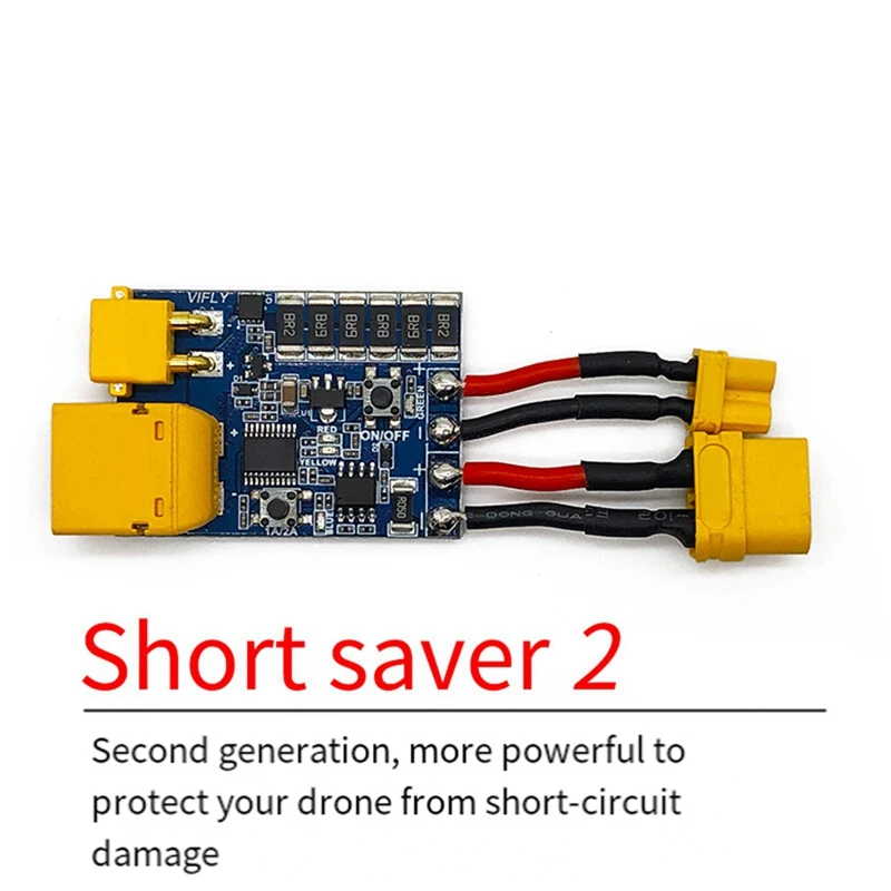 ShortSaver 2 Smart Smoke Stopper Electronic Fuse to Prevent Short-Circuit & Over-Current for FPV Racing RC Drone-TCES