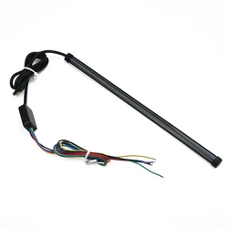 Motorcycle  Flexible Led Strip Tail Brake Turn Signal Strip Lights Sequential Switchback Flowing Tail Strip For Lada Car Moto