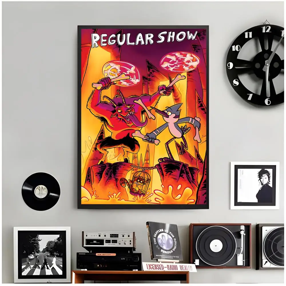 cartoon comedy R-Regular Show Poster Modern Wall Art Home Decor Living Room Decorative Print Unframed