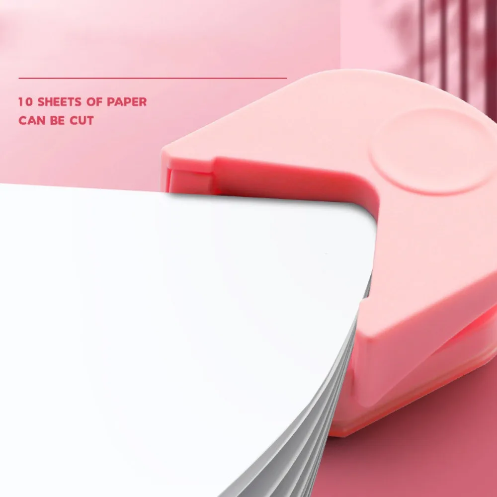 R4 Pemotong Fillet Pemotong Kertas Melingkar Kecil Kertas Foto Tepi Kartu Perlengkapan Kantor Siswa