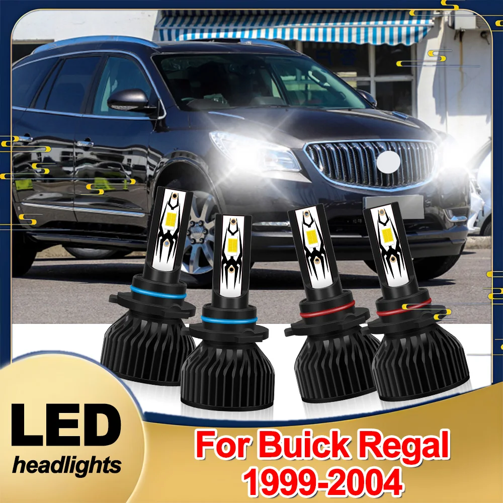 

For Buick Regal 1999-2004 LED Headlights Conversion kit Hi-Lo Beam light Bulbs 20000LM Cooling Fan headlamp internal drive