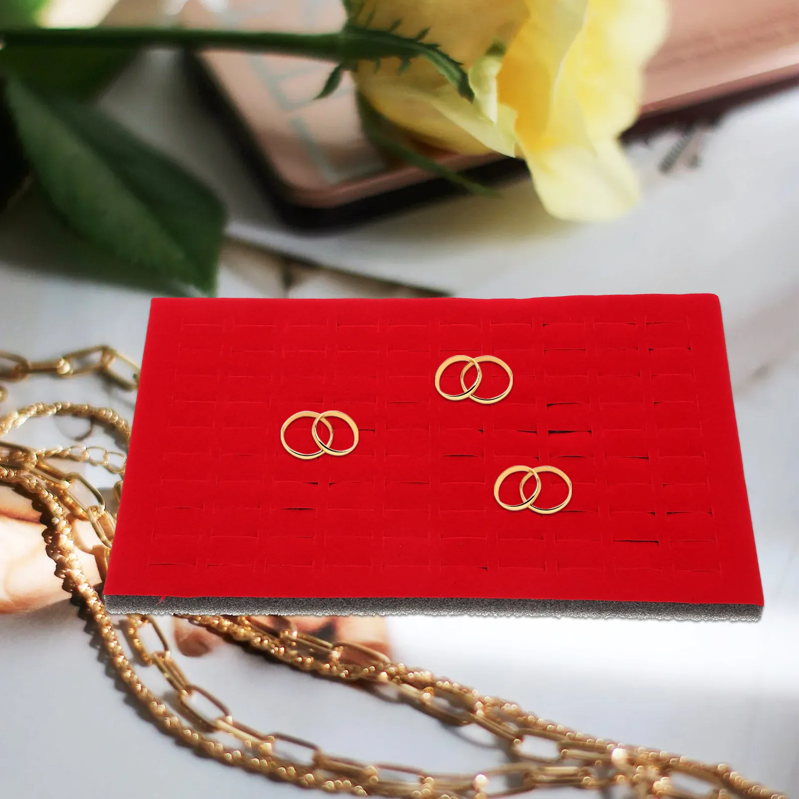 

Sponge Insert for Jewelry Box Jewelry Storage Organizer Ring Tray Pad Protective Inserts for Rings Display Holder