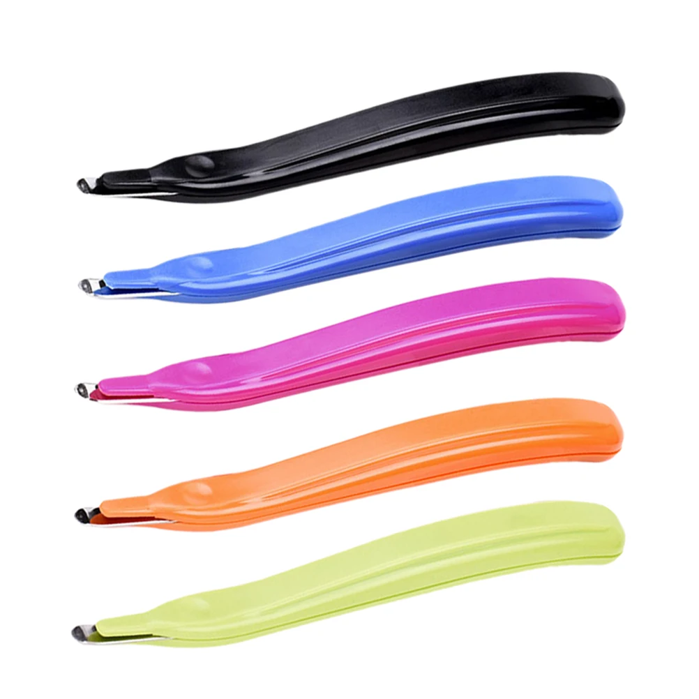 

5pcs Staple Remover Tool Plastic Stainless Steel Compact Lightweight Office Supplies Classroom Teacher
