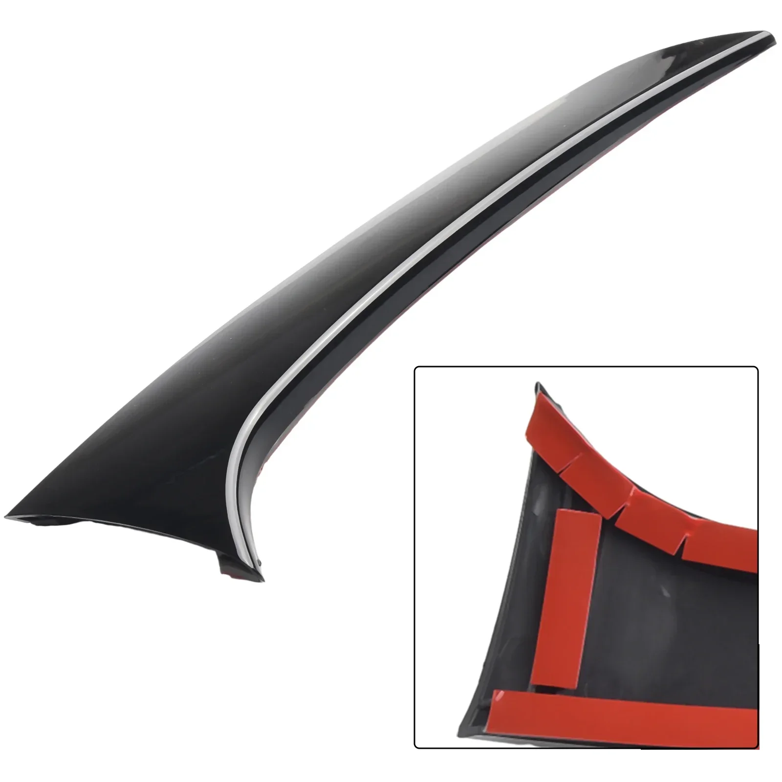 Practical Brand New High Quality Car Glass Side Spoiler Rear Replacement 1 Pair Decoration Interior Accessories