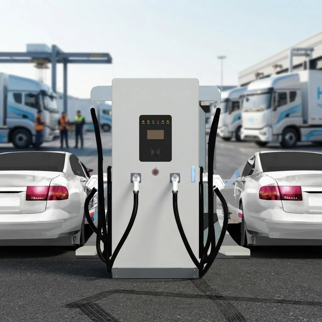 Commercial DC Fast EV Charger 120-160kW CCS2 IP54 Floor Standing Charging Station OCPP1.6J RFID Payment 400V AC Input