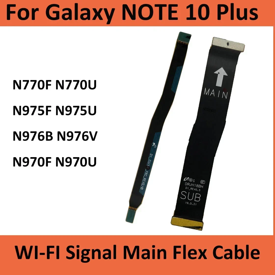 For Samsung Galaxy Note 10 Plus N975F N975U N976V N970F N971N N976N N976B Wi-Fi Signal Antenna Main Motherboard Flex Cable