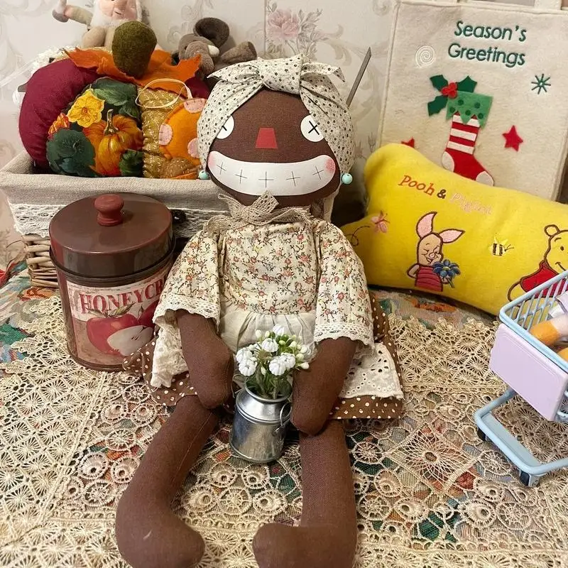 Mollydoll Handmade Diana Cloth Doll 41cm Country Style Stuffed Plush Toy Home Decor Ornament Perfect Gift Kids And Family
