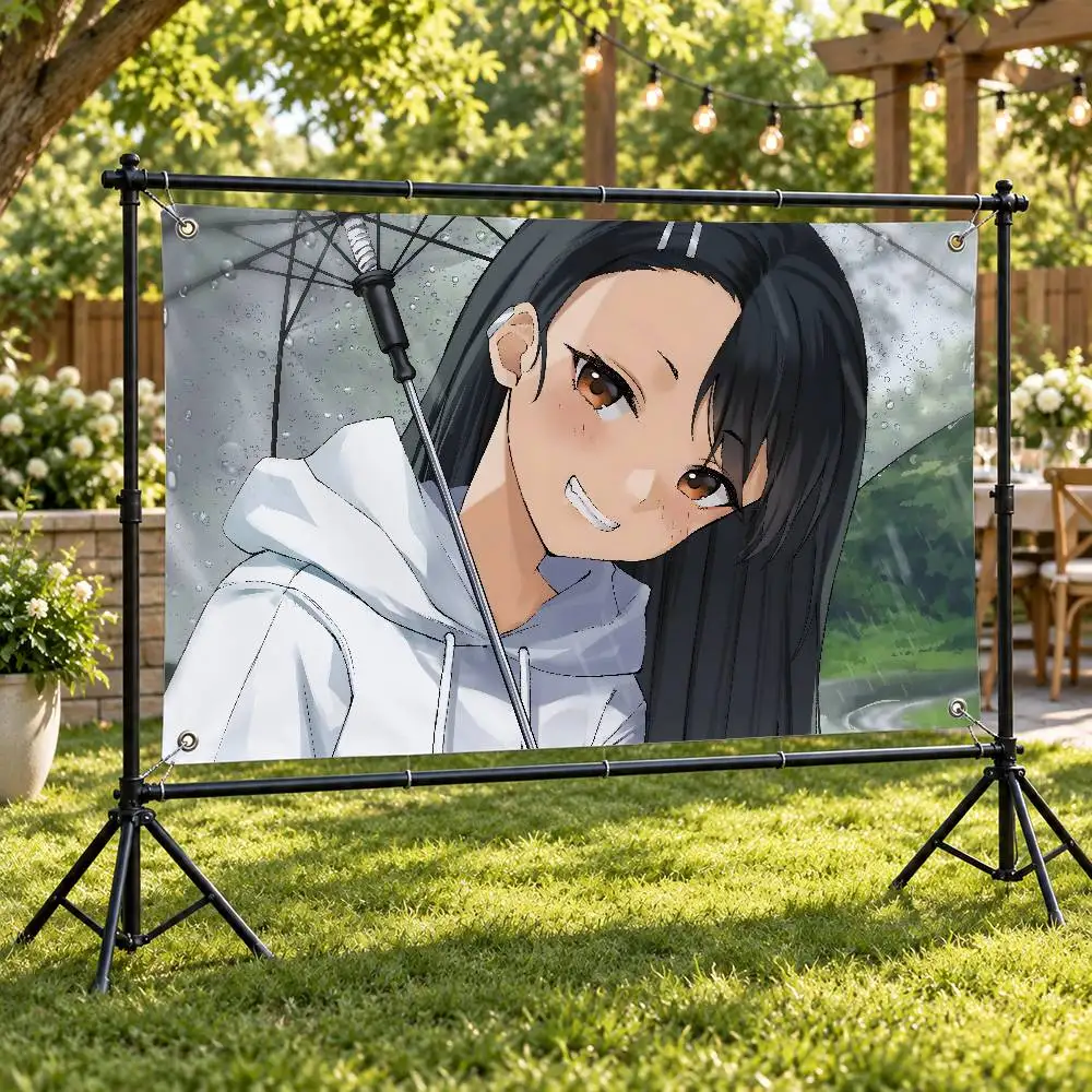 Anime Dont Toy With Me Miss Nagatoro Aesthetic Wall Tapestry Flag Printed Wall Hanging Living Room Party Outdoor Decor
