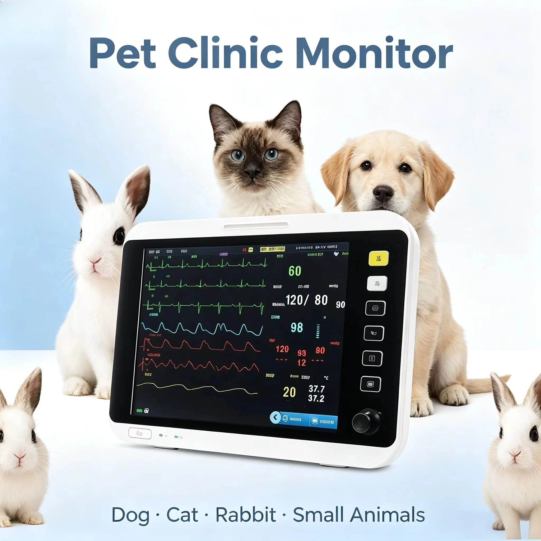 Lightweight construction is adopted, and the veterinary is equipped with a safety protective packaging, making it suitab