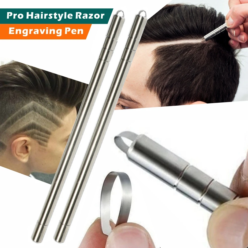 Hair Tattoo Trim Styling Hairstyle Accessory Engraving Pen Eyebrow Shaping Scissors Device Multifunctional Beards Razor Tools
