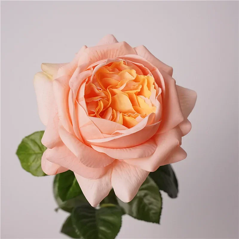 

6Pcs Moist Feel Austin Latex Roses - Real Touch Luxury Artificial Flowers Home Wedding Party Event Decor Bouquet