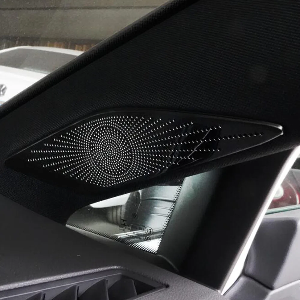 For VW Volkswagen Golf8 Golf 8 2020 2021 2022 2023 Front A Column Frame Triangle Audio Speak Sound Ring Circle Cover Trim Sticks
