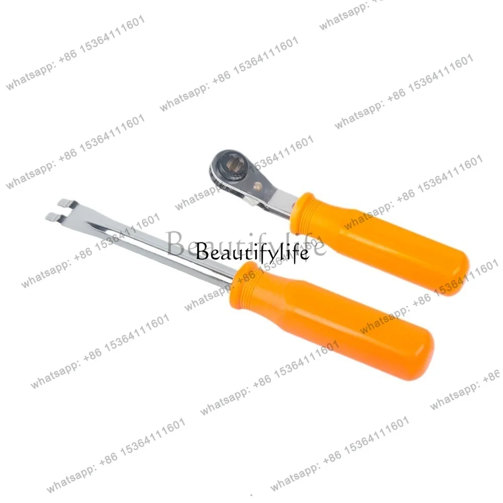 31Automatic Relax Regulator Release Tool and 5/16 Double Square Ratchet Wrench for Air Brake System Adjustment