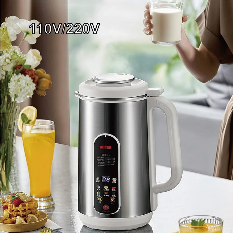Multifunctional Wall Breaking Machine Kitchen Auto Heating Rice Paste Machine 1200ml 110V/220V Soy Milk Machine Electric Juicer