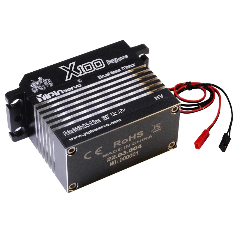 Yipinservo 100KG 120KG 130KG 150KG coppia Brushless Servo 12V motore digitale ad alta velocità per 1/5 1/6 RC auto barca aereo camion