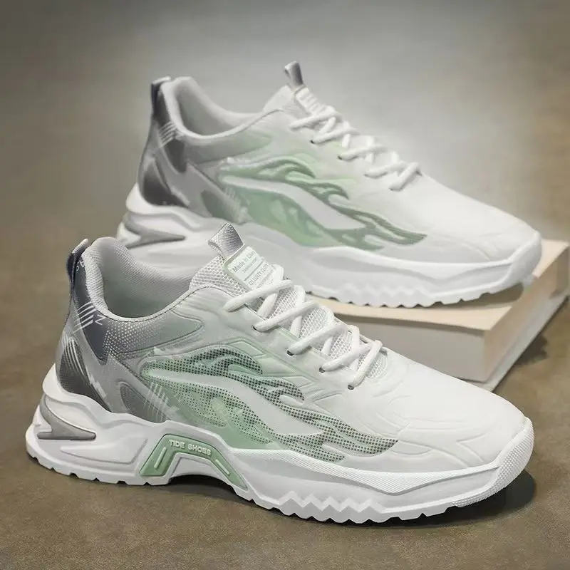 Zapatos informales para hombre, cómodos, ligeros, transpirables, diseño de personalidad, deportes de alta calidad, correr al aire libre, zapatos altos para hombre