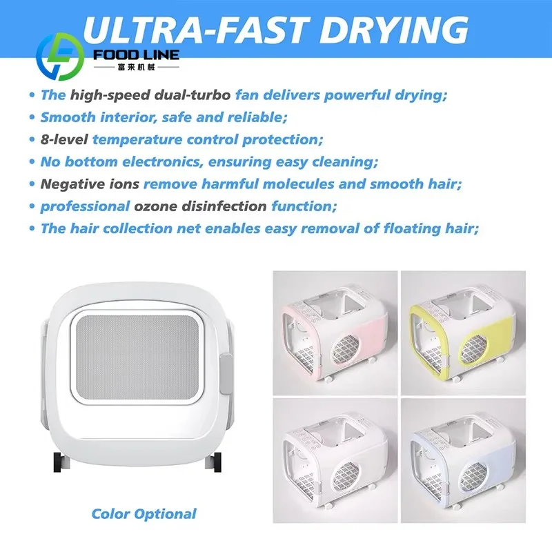 Customized Multifunctional Pet Dryer Quiet Smart Temperature Adjustment High Efficiency Drying Cabin for Pet Home Grooming Tool view 5