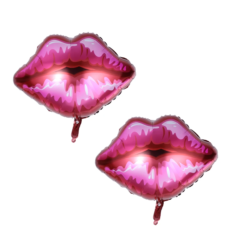 

2 Pcs Aluminum Film Balloon Wedding Party Decorations Romantic Balloons Dots Engagement Red