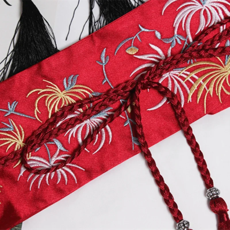 ผู้หญิง Retro จีนชุดเย็บปักถักร้อยตกแต่งเข็มขัดญี่ปุ่นแบบดั้งเดิมชุดกิโมโน Obi