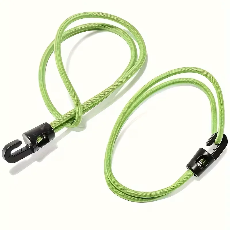 10pcs Heavy-Duty Elastic Ropes with Hooks and Tension Bands, Adjustable Multifunctional Straps, Camping Accessories