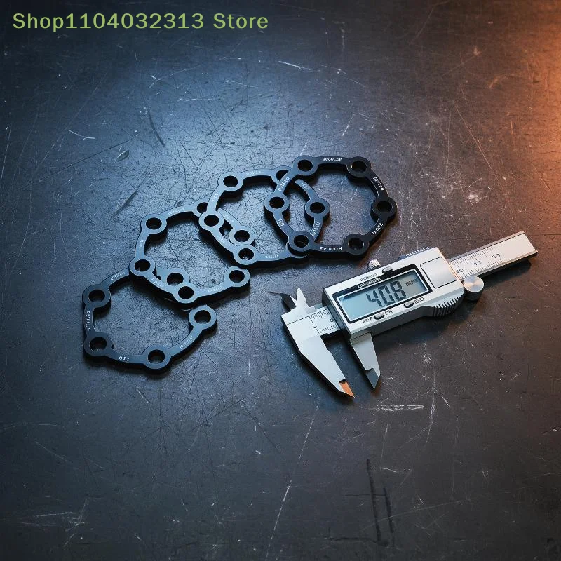 Electric Scooter Brake Disc 3mm Gaskets Bicycle 6 Holes 2mm Washers 4mm Hub 5/6mm Flower Drum Heightening Pad Bike Black Washer