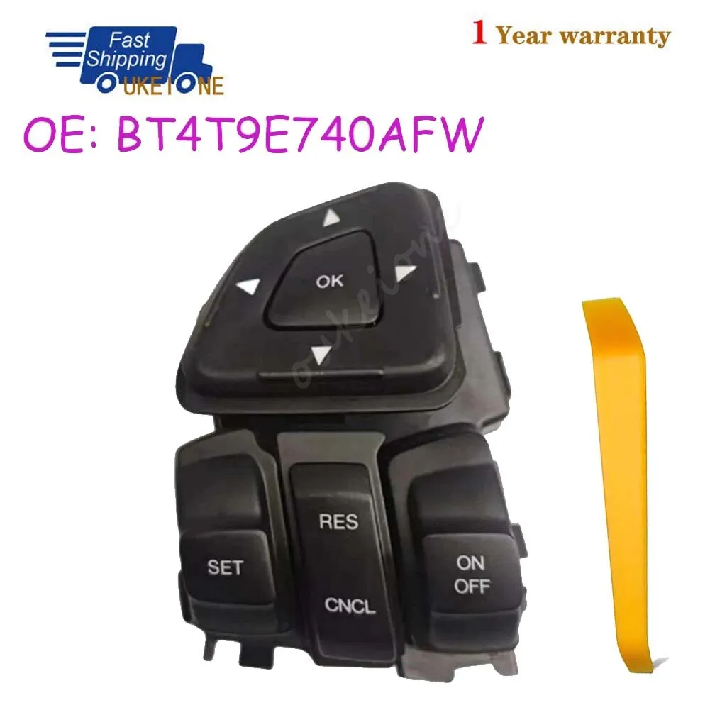 

BT4T-9E740-AFW For Ford Edge Explorer 2012 2013 2014 2015 Car Steering Wheel Cruise Control Switch Multifunction Buttons Parts