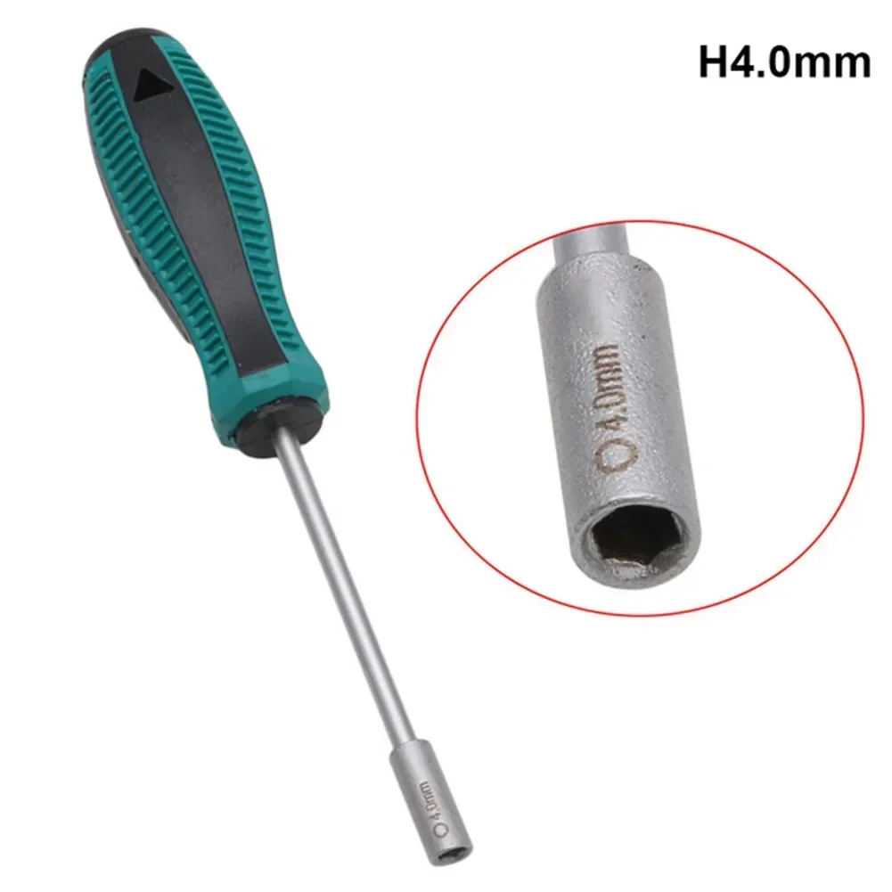 Socket Screwdriver Steel Socket Driver Wrench Screwdriver Hex Nut Key Hexagonal Screw Driver Repair Tool 3/3.5/4/4.5/5/5.5/6mm