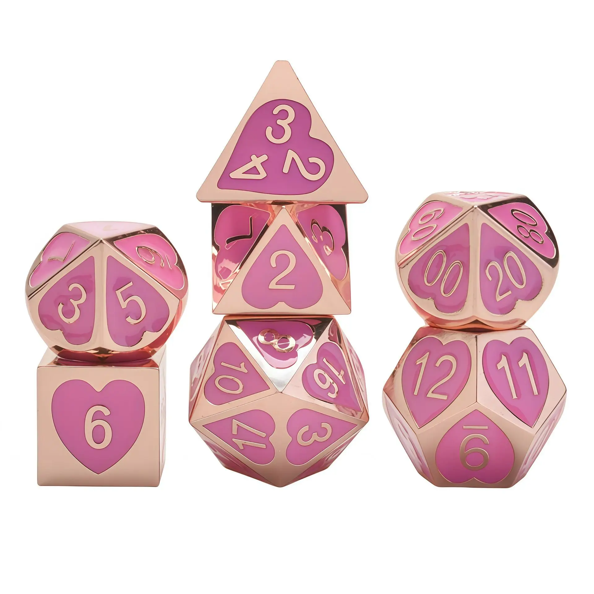 

7Pcs Metal Dice Set Cthulhu Style for DND, Dungeons and Dragons RPG Tabletop Games, Polyhedral Role Playing Game Accessories