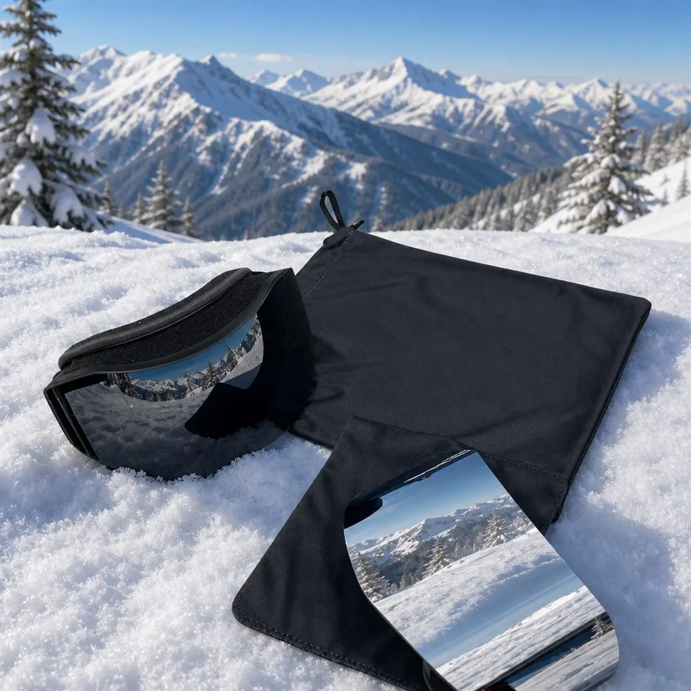 Ski Goggles, Mirrored Anti-Fog UV400 Lens, Spare Lens Included, Adjustable Strap, Snowboard Goggles for Men Women Winter