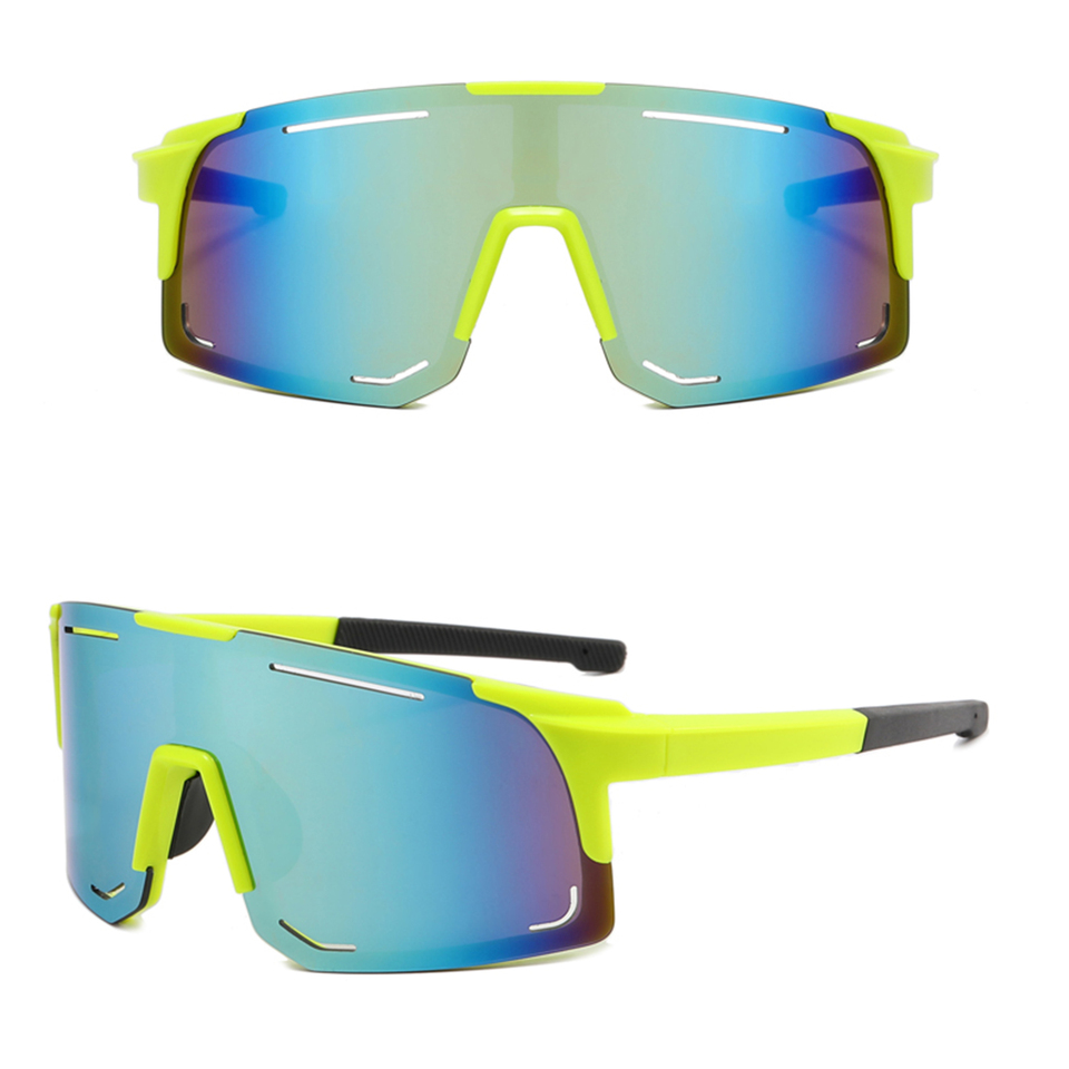  UV400 Outdoor Anti-wind Sport Sunglasses Eyewear Colorful Sports Cycling Sunglasses Sun Glasses Bicycle Glasses Men Women 